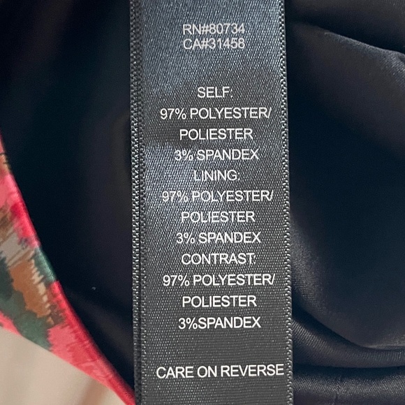 BCBG Floral Mini Dress Size 6 - Picture 8 of 8